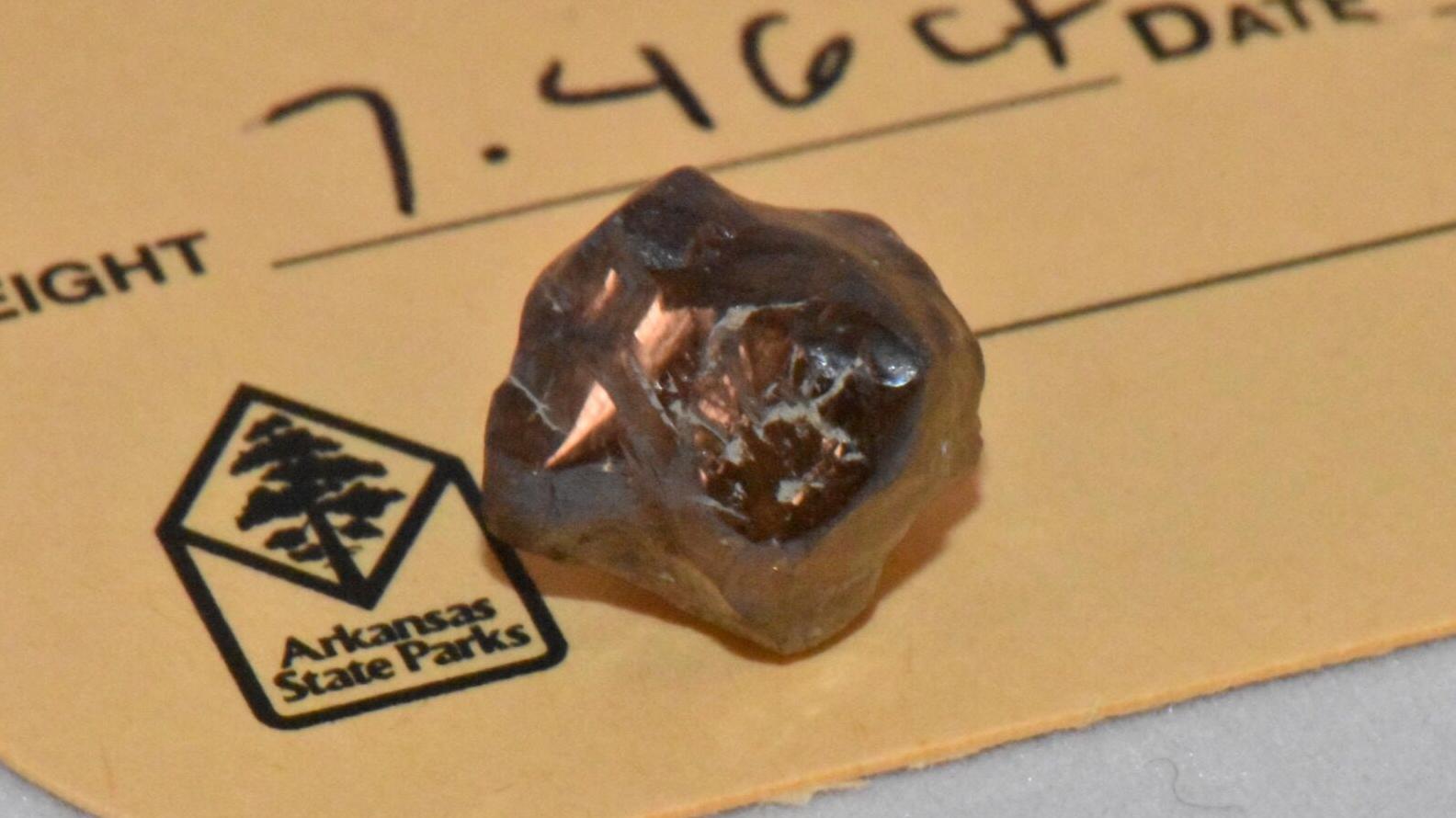 Visitor finds huge 7.46-carat diamond in Crater of Diamonds State Park